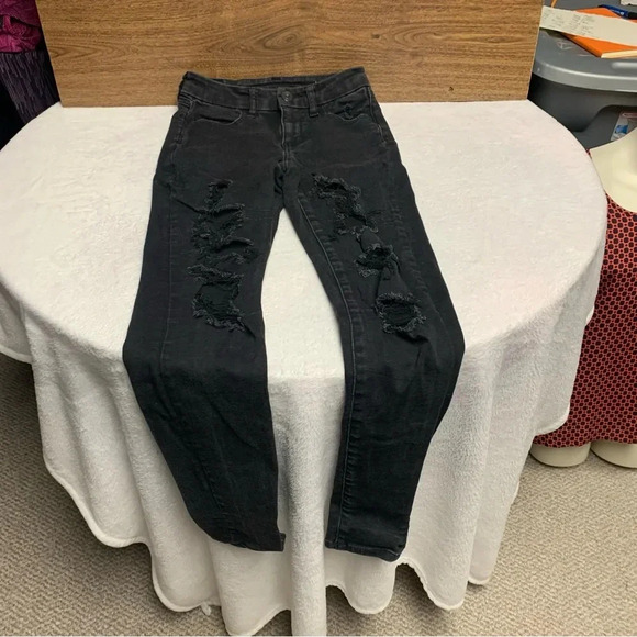 American Eagle black size 0 curvy high rise jeggings next level stretch - Picture 9 of 9
